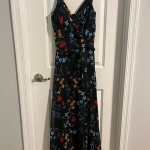 Floral Black Maxi Dress